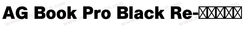 AG Book Pro Black Re字体转换